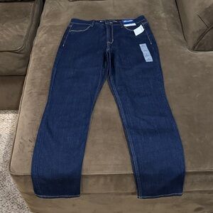NWT Old Navy Women's Dark Blue Straight Leg Jeans